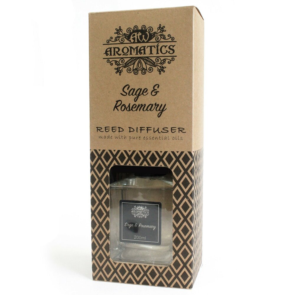 Salie rozemarijn reed diffuser geurstokjes 