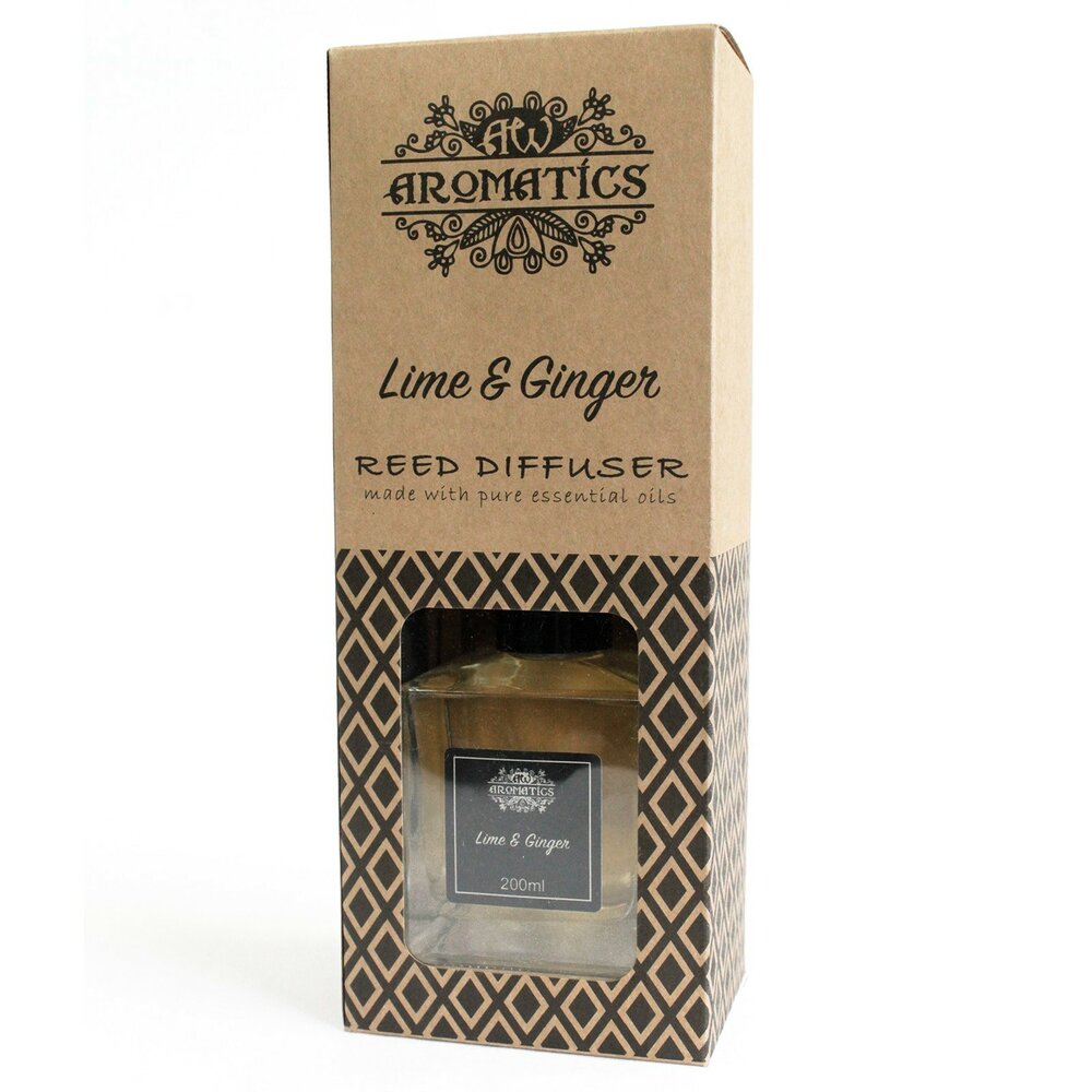 Limoen gember reed diffuser geurstokjes 