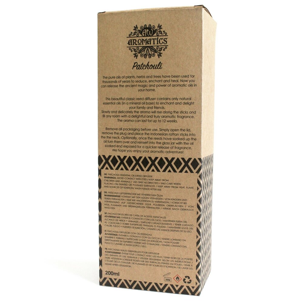Patchouli reed diffuser geurstokjes 