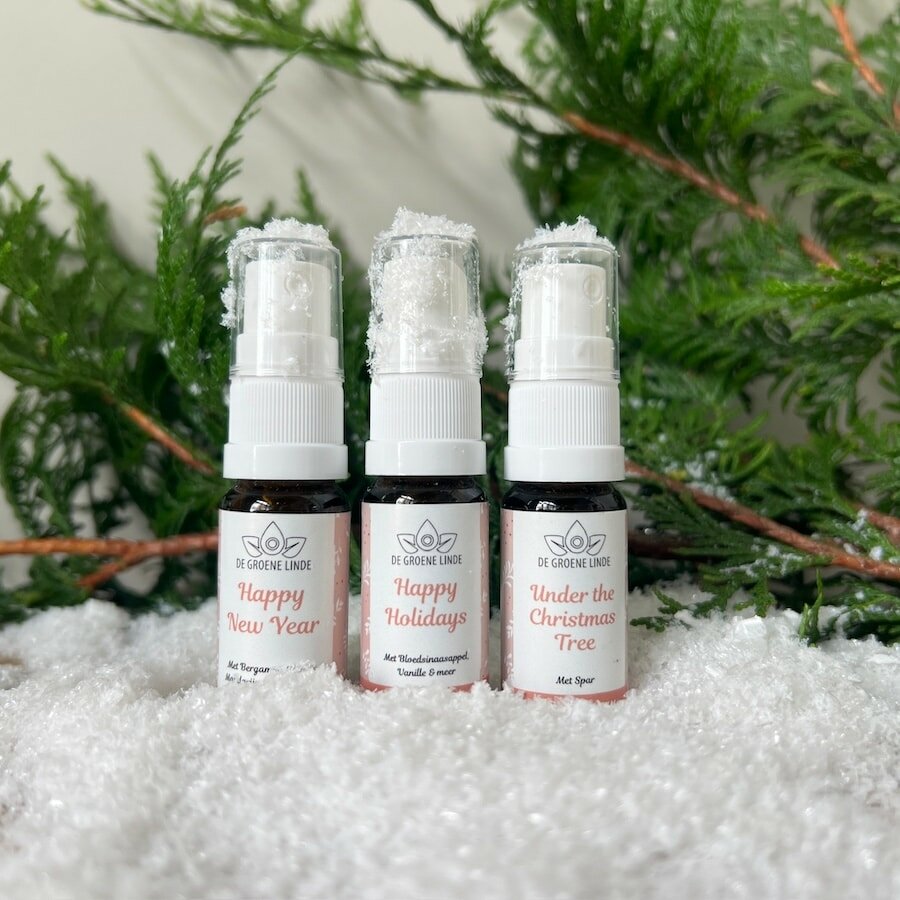 Happy Holidays set kerstgeuren de groene linde