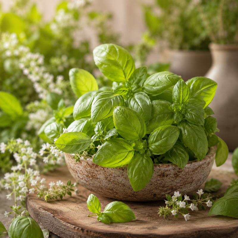 Basilicum etherische olie - merlijn wellness