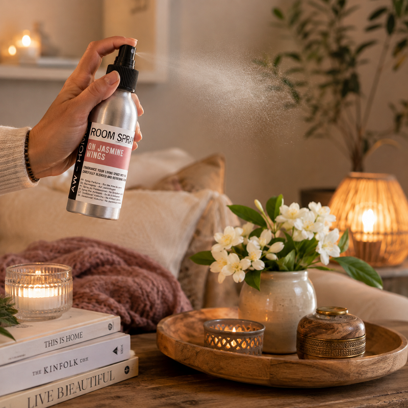 Jasmijn etherische olie spray - aw home - 100ml