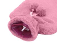 warmwaterkruik pluche roze - 1.7 liter