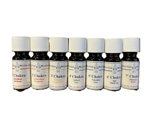chakra olie set van 7